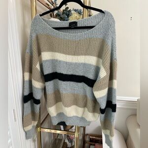 Lumiere off the shoulder slouch sweater